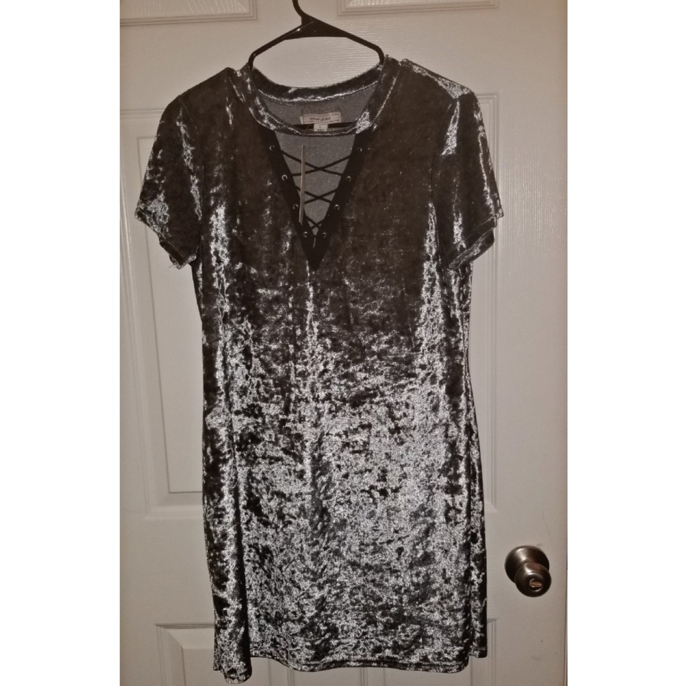 Velvet mini dress